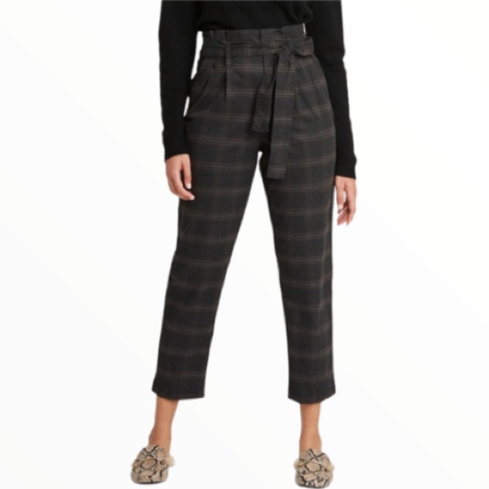 A New Day paper bag straight leg trousers